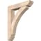 Ekena Millwork Thorton Slat Smooth Bracket w/ Offset Brace, Douglas Fir, 7 1/2"W x 36"D x 44"H BKT0806X36X44THR06SDF - alternate 1